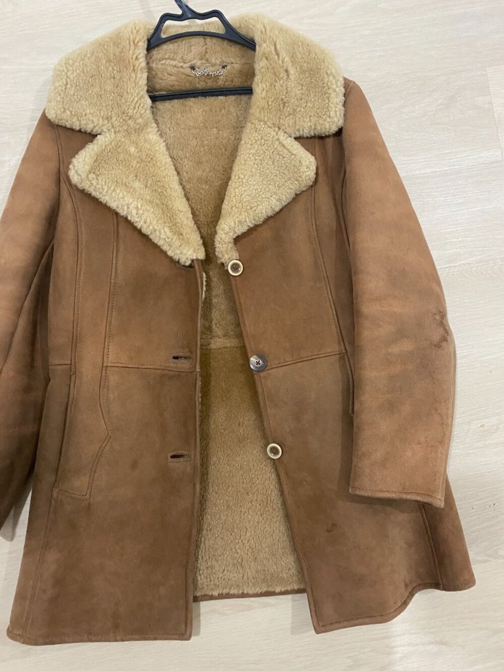Vintage Morlands Men’s Real Lambskin Shearling Coat Made in England Size 40